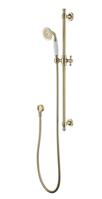 Bordeaux Shower On Rail – Brushed Bronze