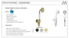 Bordeaux Hand Shower On Bracket – Brushed Bronze