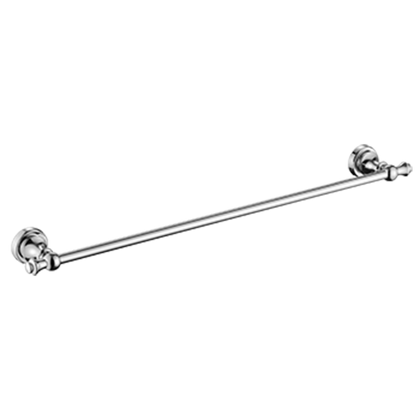 Medoc Single Towel Rail 600mm Chrome