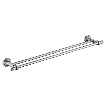 Medoc Double Towel Rail 600mm Chrome