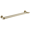 Medoc Double Towel Rail 600mm Brushed Bronze