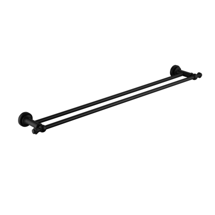 Medoc Double Towel Bar 750mm Matte Black