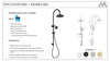 Montpellier Shower Column Set – Matt Black