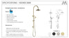 Montpellier Shower Column Set – Brushed Bronze