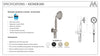 Montpellier Hand Shower On Bracket – Brushed Nickel