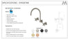 Ryker Wall Mount Sink/Spa Set Brushed Nickel