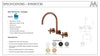 Ryker Wall Mount Sink/Spa Set Champagne