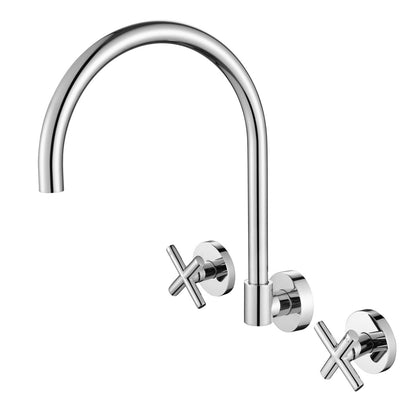 Ryker Wall Mount Sink/Spa Set Chrome