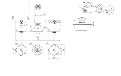 Ryker Shower Set Chrome