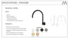 Ryker Bath Wall Spout Matte Black