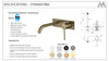 Star Mini Wall Combination Basin Mixer – Brushed Bronze