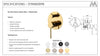 Star Mini Diverter Shower Mixer Polished Brass