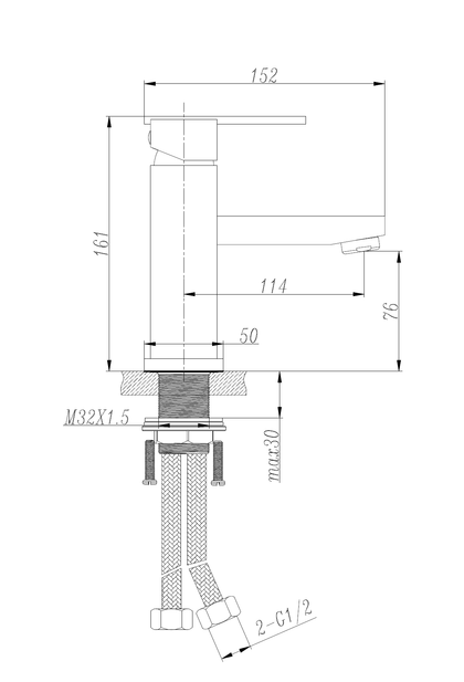 Jet Range Basin Mixer