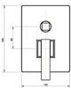 Jet Range Diverter Bath/Shower Mixer