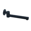 ROUND SWIVEL WALL SPOUT BLACK