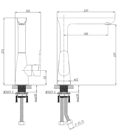 Elegant Range SINK Mixer