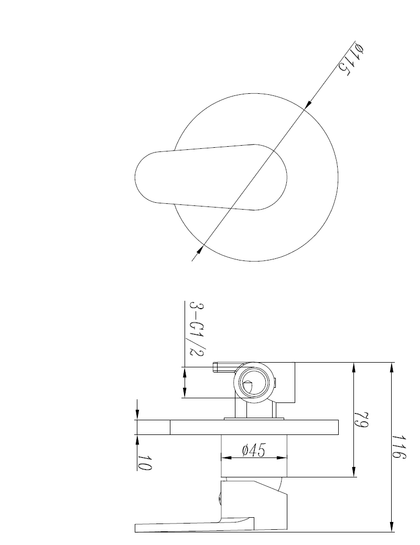 Elegant Range Shower Mixer