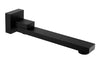 SQUARE SWIVEL WALL SPOUT BLACK