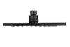 SQUARE BRASS SHOWER ROSE BLACK 200MM