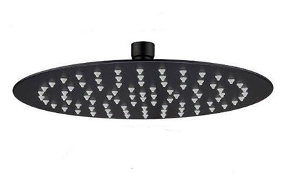 ROUND SHOWER ROSE BLACK 250MM
