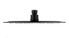 ROUND SHOWER ROSE BLACK 250MM