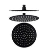 ROUND SHOWER ROSE BLACK 250MM