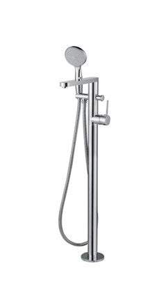 FLOOR STANDING BATH MIXER WITH HAND SHOWER