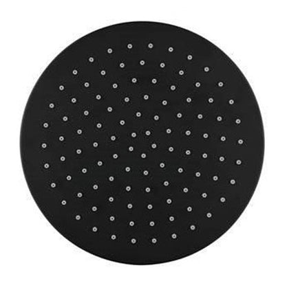 ROUND SHOWER ROSE BLACK 200MM