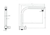 2 IN 1 SHOWER COLUMN BLACK
