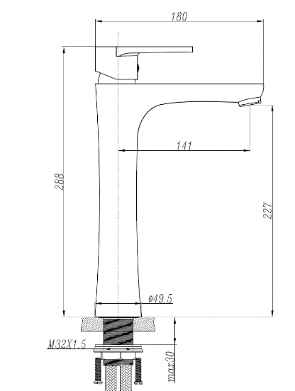 Elegant Series High Basin Mixer