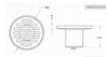 ROUND FLOOR GRATE 80*40MM