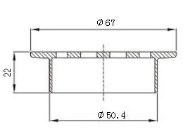 ROUND FLOOR GRATE 50MM