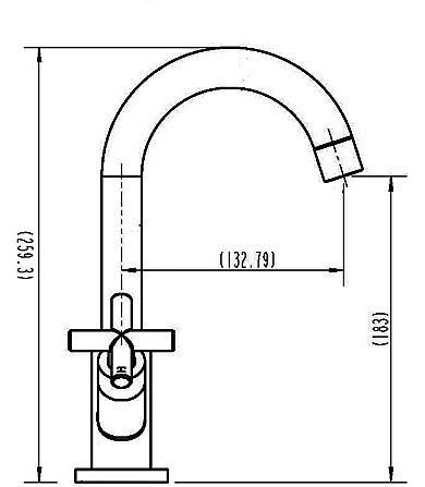 Cross Handle Kitchen Mixer