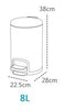 STAINLESS STEEL BIN 8L