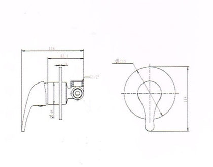 Autumn Range Shower/Bath Mixer Perth