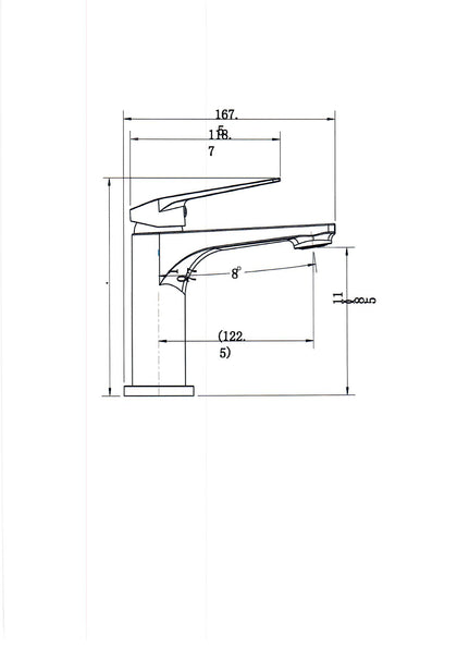 CASCADE BASIN MIXER