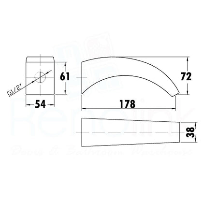 BATH WALL SPOUT in Perth Australia on Discount price