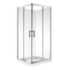 GLASS SHOWER ENCLOSURE CORNER SLIDER 1000