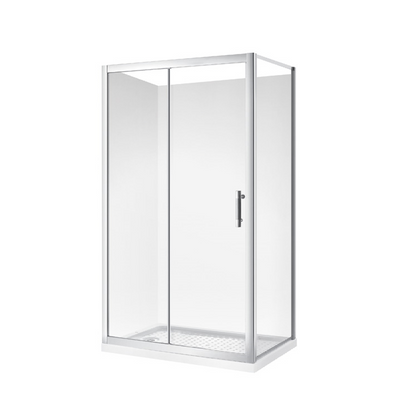 GLASS SHOWER ENCLOSURE FRONT SLIDER 128