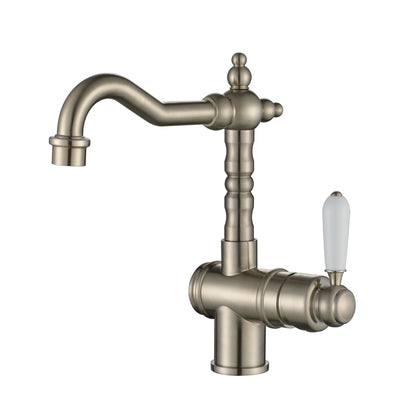 Bordeaux High Rise Basin Mixer Brushed Nickel