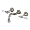 Bordeaux Bath & Spa Wall Set Brushed Nickel