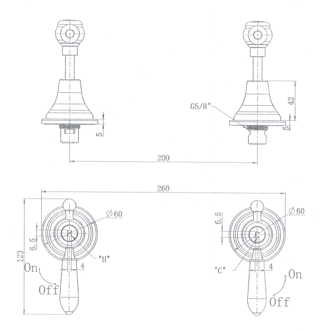 Bordeaux Wall Assemblies Set Matte Black