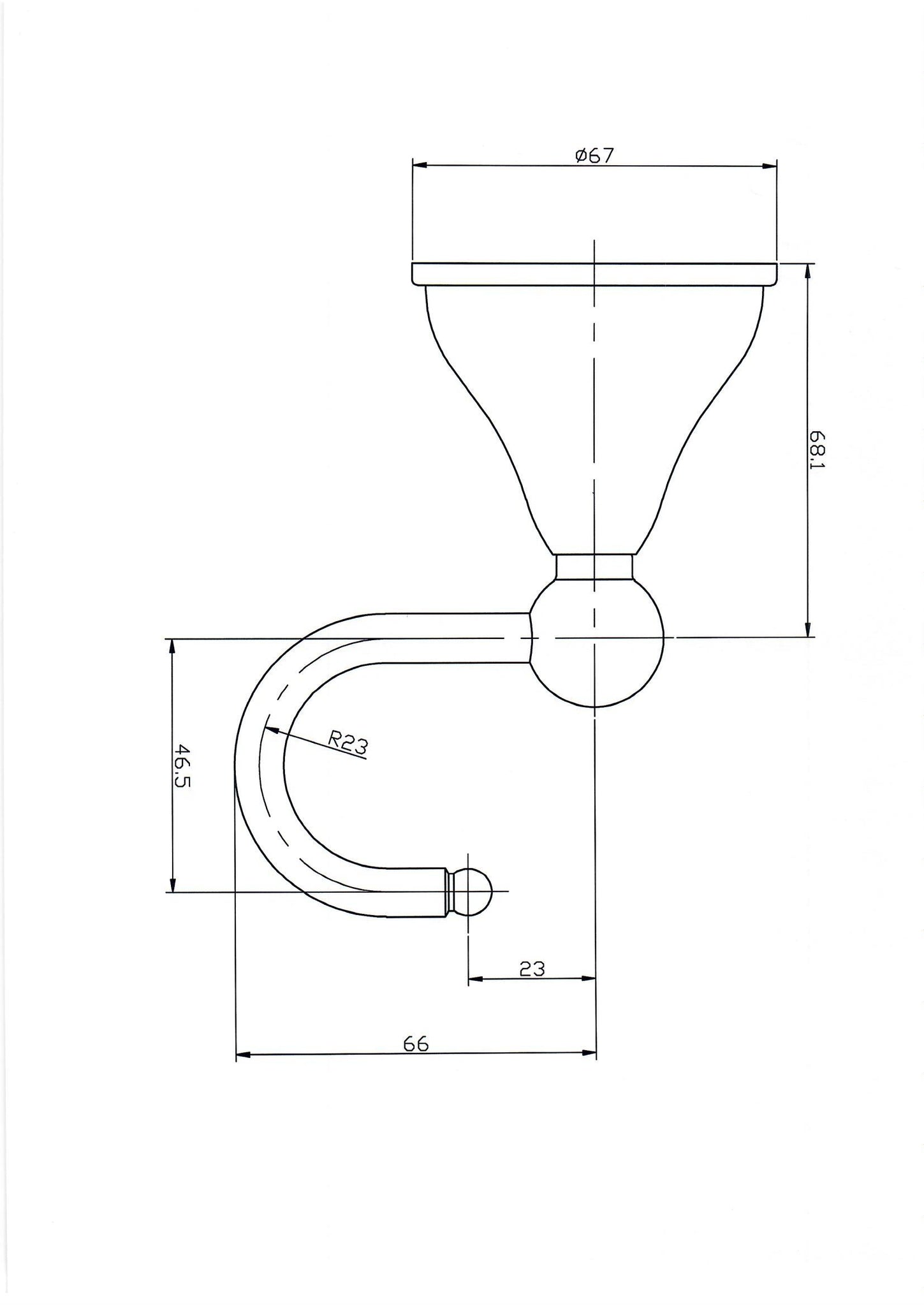 DALLAS ROBE HOOK CHROME