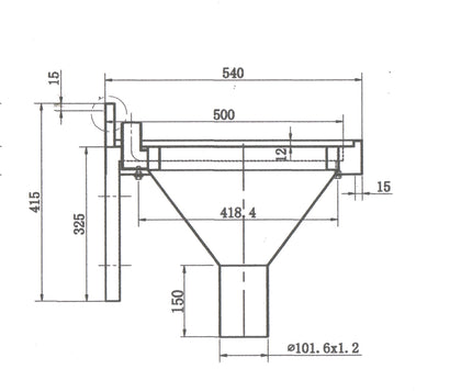 Flushing Rim Sink with Cistern