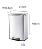 STAINLESS STEEL BIN 50L