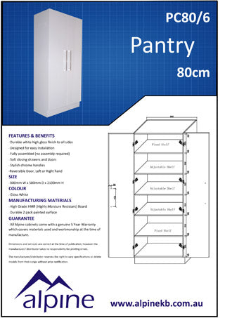 Pantry or Linen Cupboard 80cm