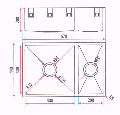 Square line Plus 670