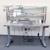 Height Adjustable with Shelves Stainless Steel Tables