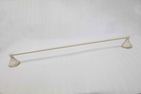 Dallas Single Towel bar Ivory Fahm Bathroom Fahmbathroom