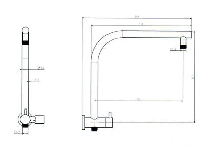 Unique 2 IN 1 SHOWER COLUMN for sales in Australia
